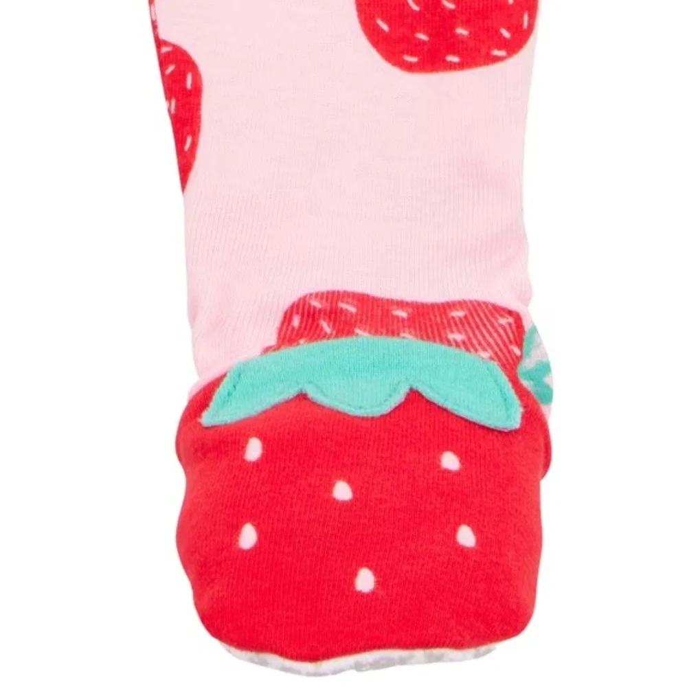 Child of Mine by Carters Baby Girls Pajama Pink Sz 12M Footed Sleeper One Piece